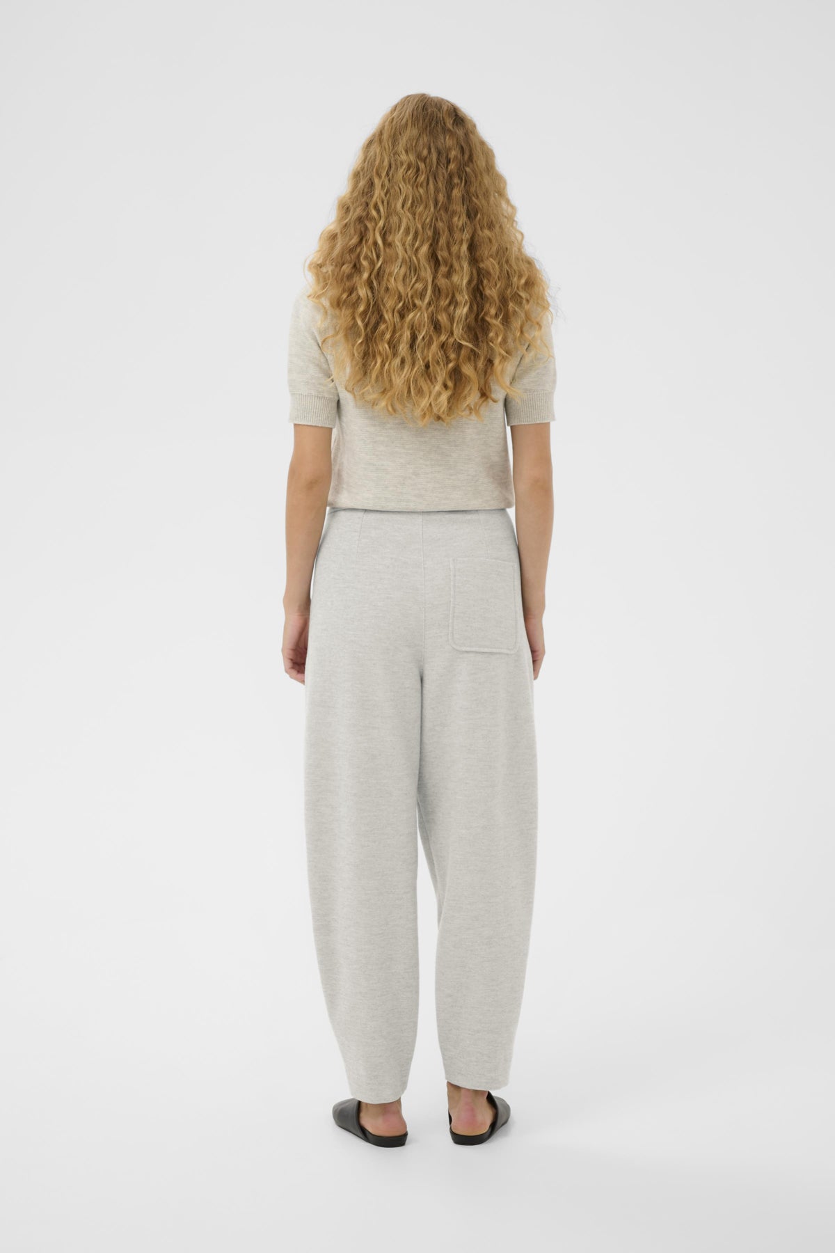 TWIGGYIW PANT New Light Grey Melange - 30028 - 30112263