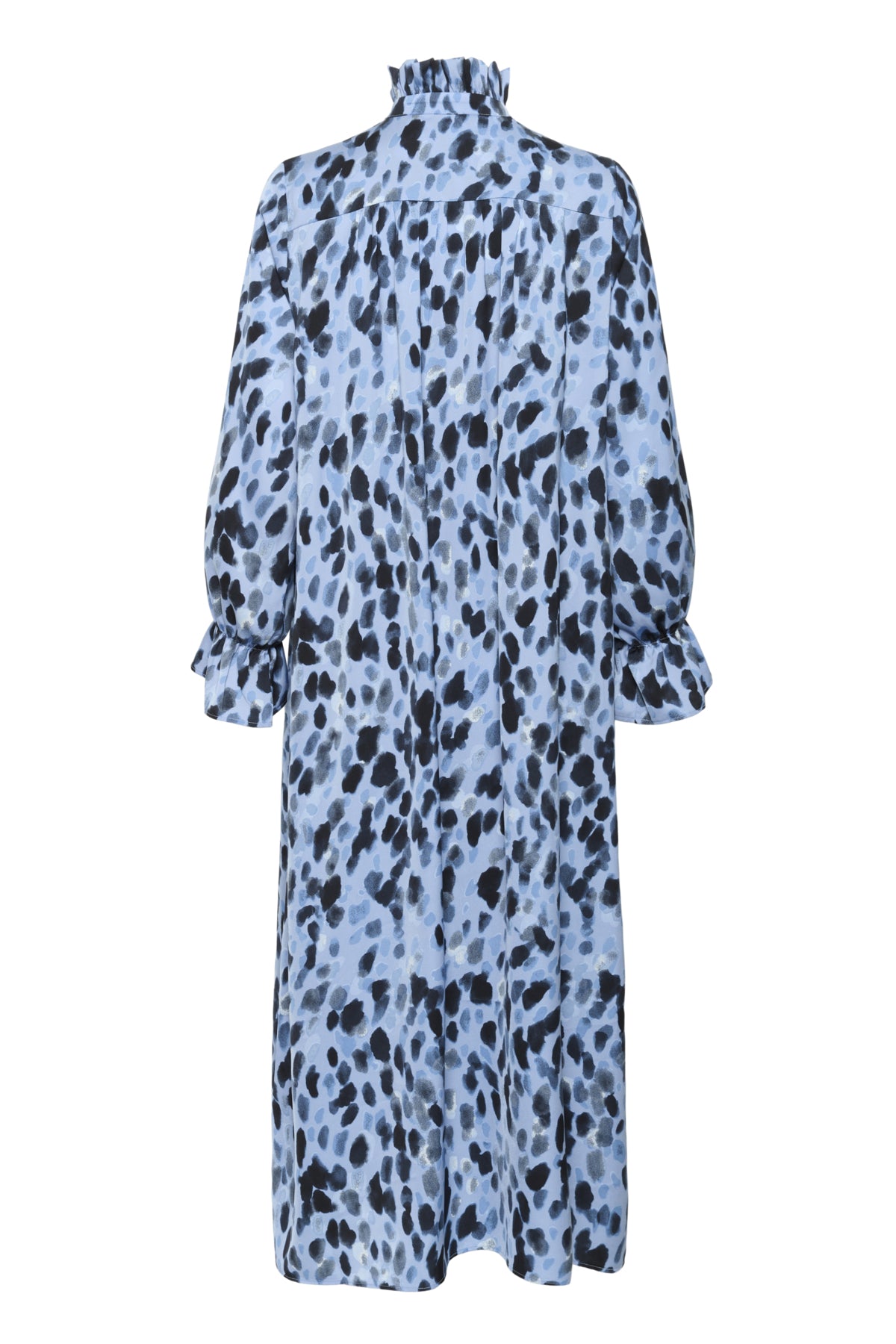 GRACIEIW PRINTED DRESS BLUE PAINTED DOT - 900003317 - 30112281