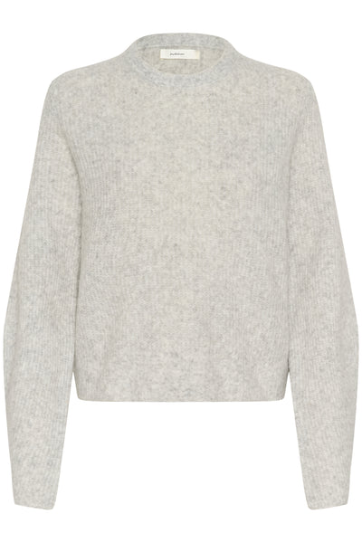 NIASIW PULLOVER New Light Grey Melange - 30028 - 30112296 Thumbnail