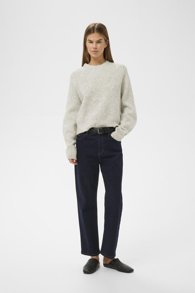 NIASIW PULLOVER New Light Grey Melange - 30028 - 30112296 Thumbnail