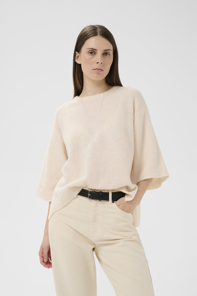 GUNIIW TEE Whisper White Melange - 110701 - 30112412 Thumbnail