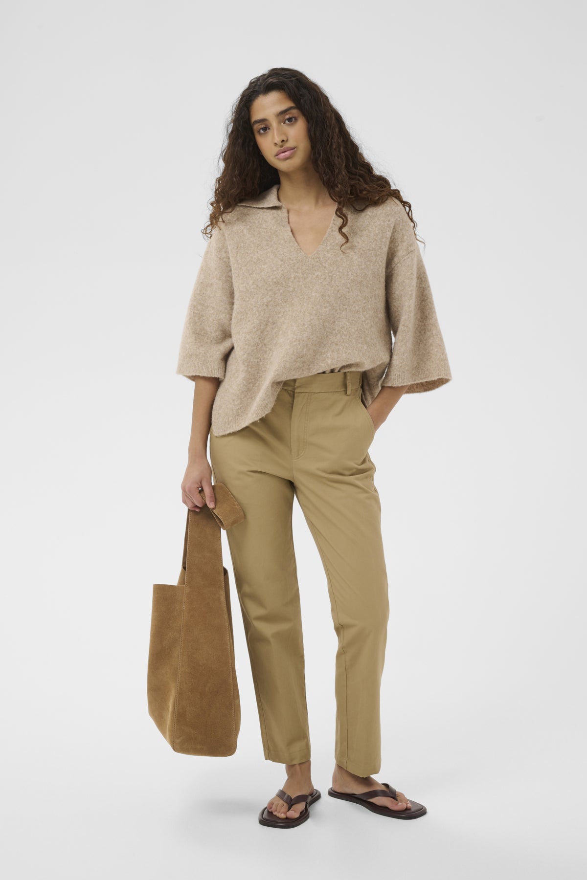 DIAZIW NOLONA LONG PANT Latte - 161315 - 30112418
