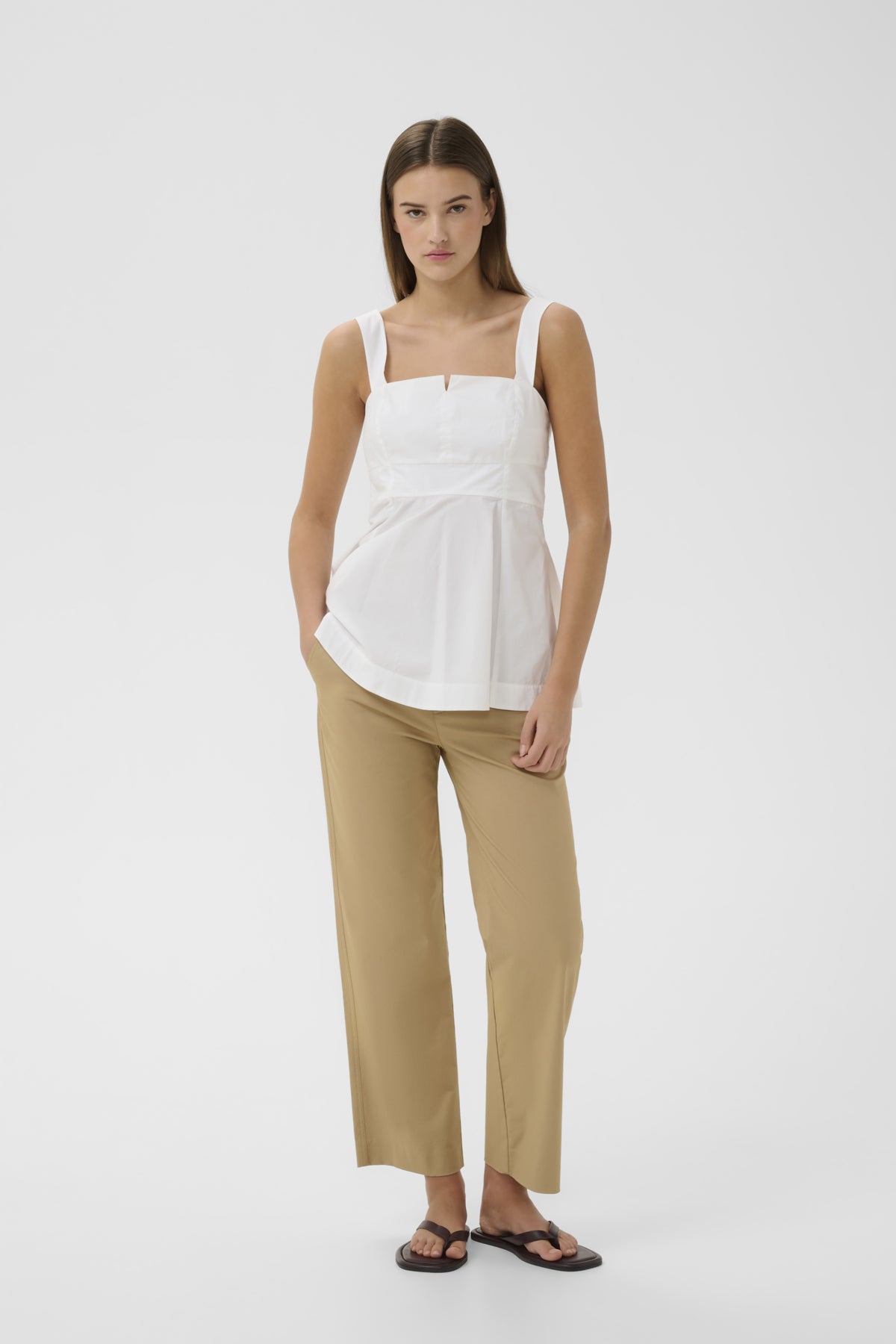 ELVIAIW KORTBYXOR Latte - 161315 - 30112526