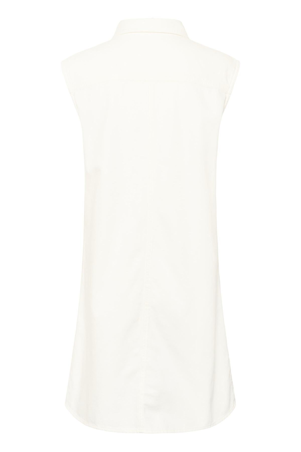 ELLYIW DENIMKLÄNNING Pure White - 300001 - 30112550