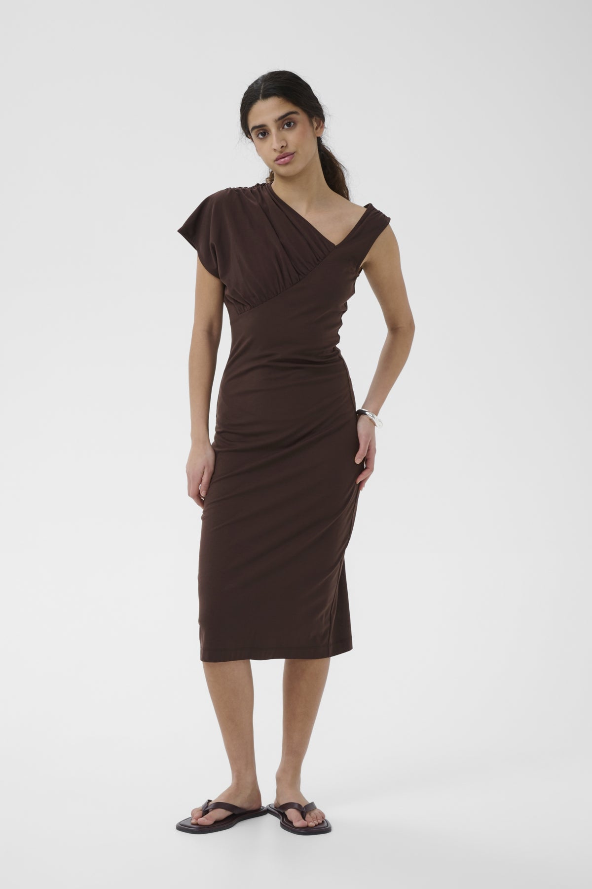 PENNIEIW DRESS Kaffeböna - 190915 - 30112576