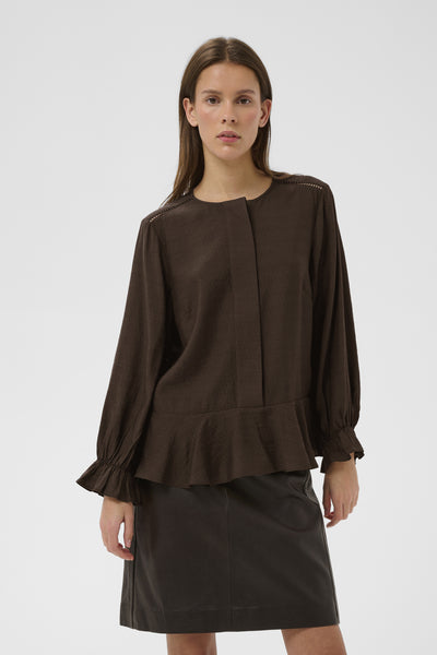 LINNISIW SHIRT Coffee Bean - 190915 - 30112586 Thumbnail