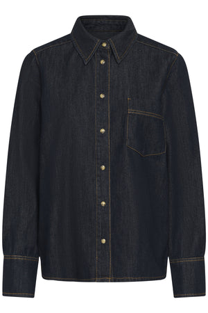 GLENNIW SHIRT Mörk Denim - 194118 - 30112605