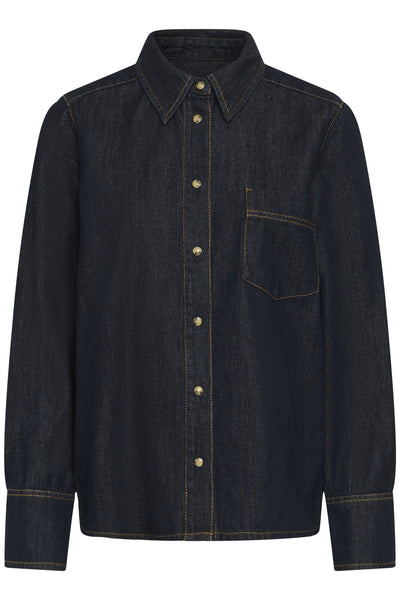 GLENNIW SHIRT Mörk Denim - 194118 - 30112605 Thumbnail