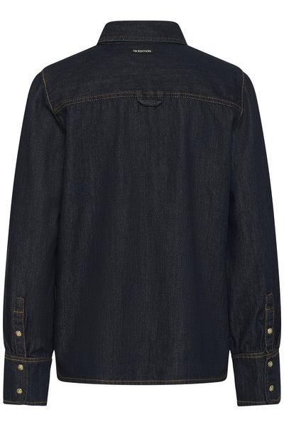GLENNIW SHIRT Mörk Denim - 194118 - 30112605 Thumbnail