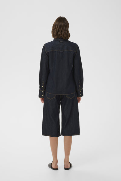 GLENNIW SHIRT Mörk Denim - 194118 - 30112605 Thumbnail