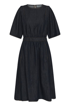 GLENNIW DRESS Mörk denim - 194118 - 30112607