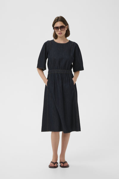 GLENNIW DRESS Mörk denim - 194118 - 30112607 Thumbnail
