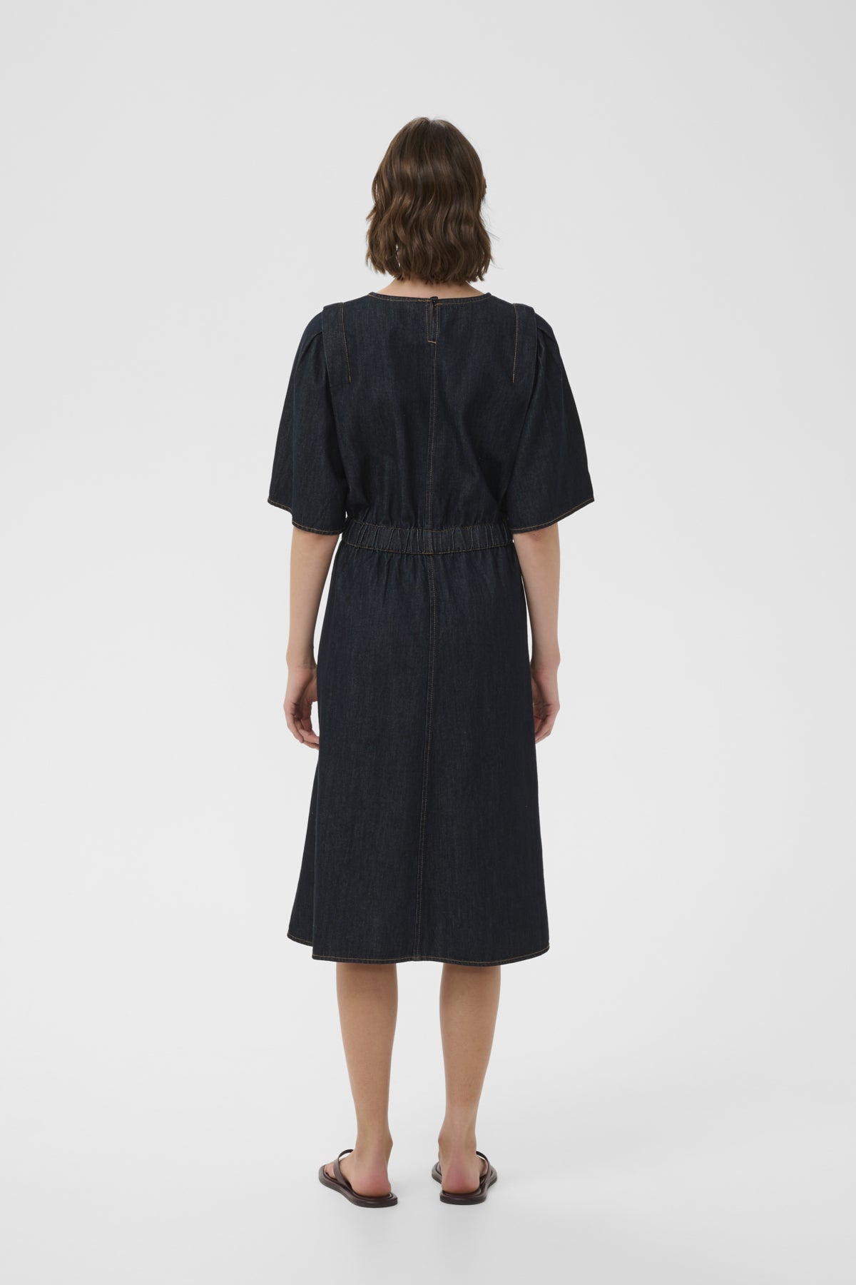 GLENNIW DRESS Mörk denim - 194118 - 30112607