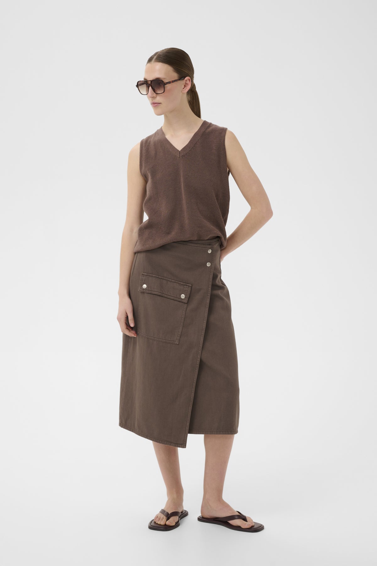 GLADYSIW DENIM OMLOTTKJOLE Coffee Quartz - 181307 - 30112613