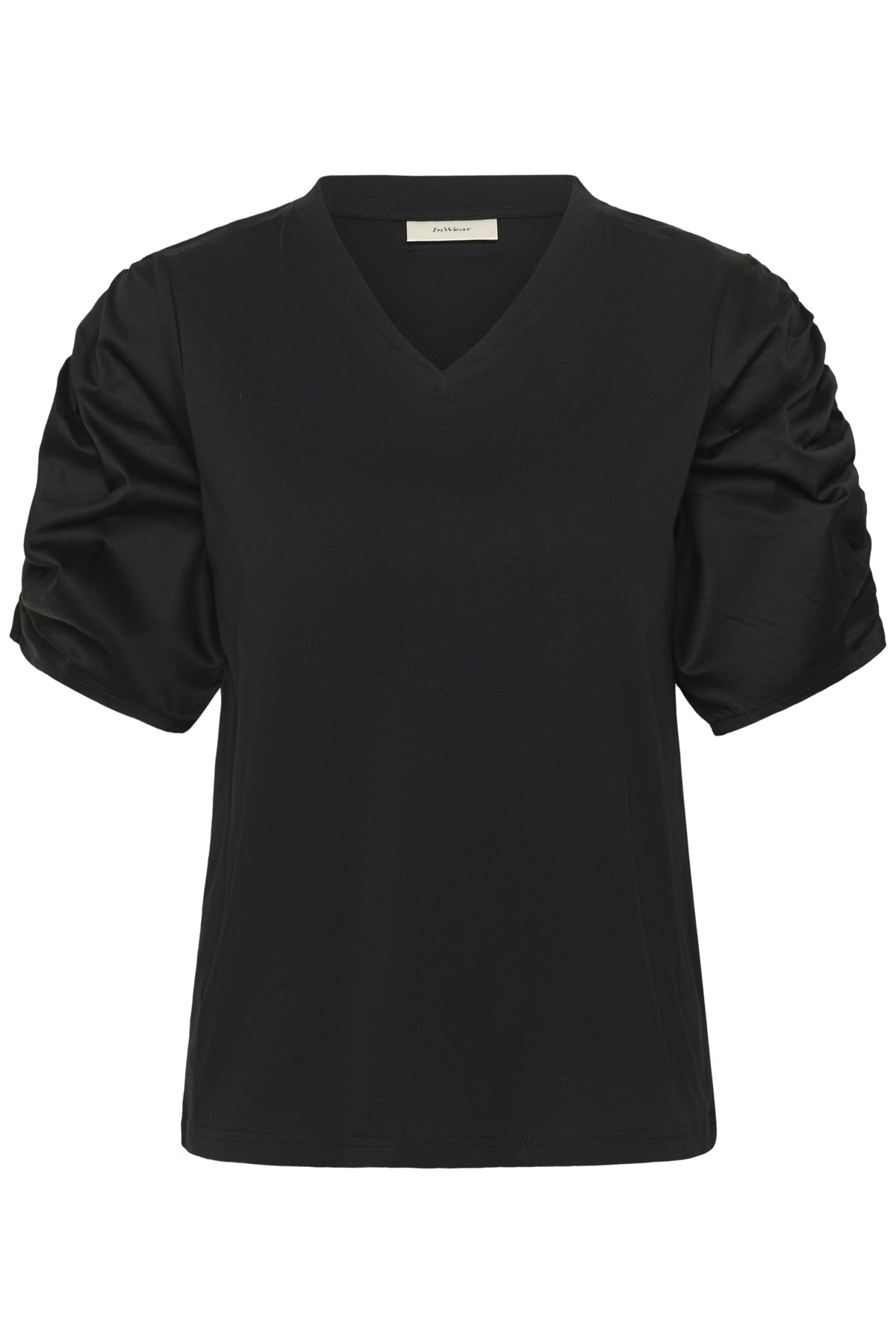 GUDRUNIW V-NECK TSHIRT Svart - 194008 - 30112627