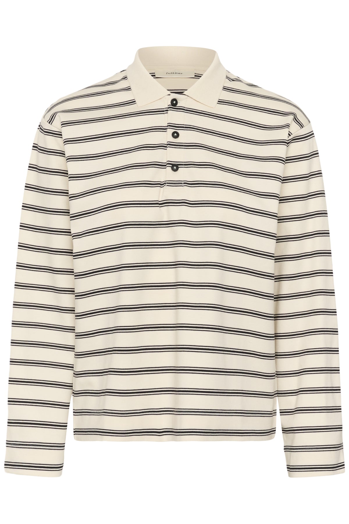 FIKKIAIW POLO T-SHIRT VANILLA TRIPLE STRIPE - 900008 - 30112643