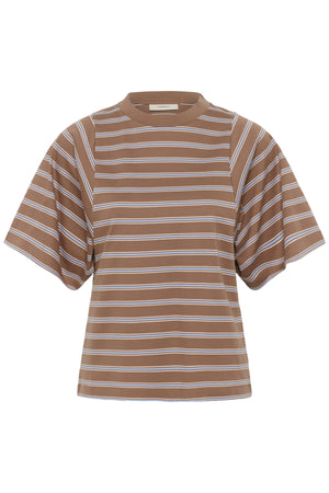 FIKKIAIW T-SHIRT CHOCOLATE MALT TRIPLE STRIPE - - 30112644