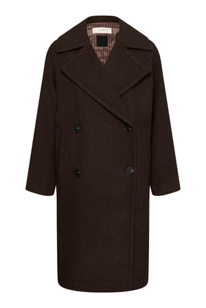 ZORAHIW DB COAT Chokladbrun - 191109 - 30112647