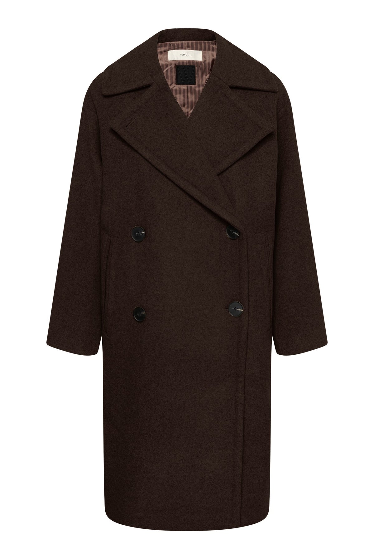 ZORAHIW DB COAT Chokladbrun - 191109 - 30112647