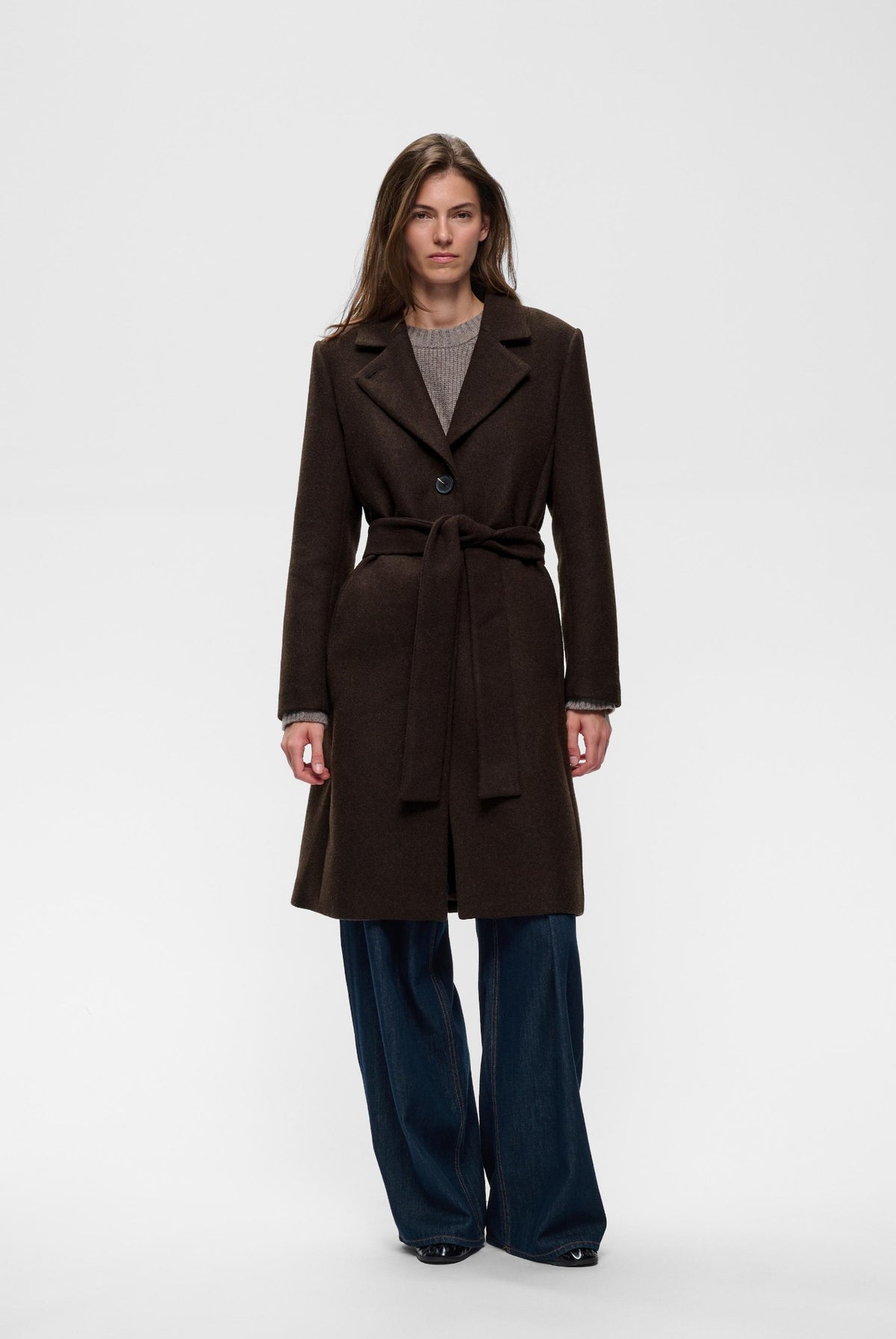 ZORAHIW CLASSIC COAT Chokladbrun - 191109 - 30112648