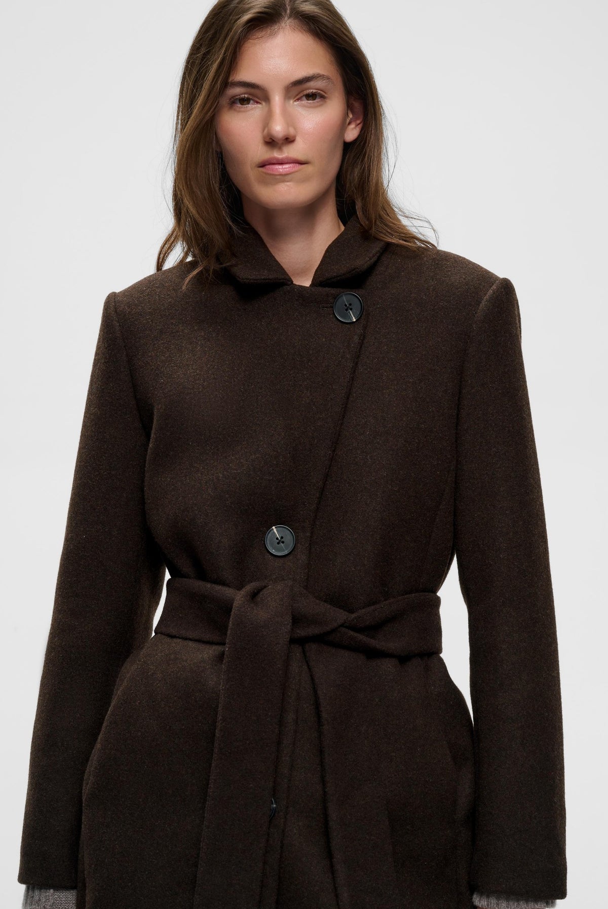 ZORAHIW CLASSIC COAT Chokladbrun - 191109 - 30112648