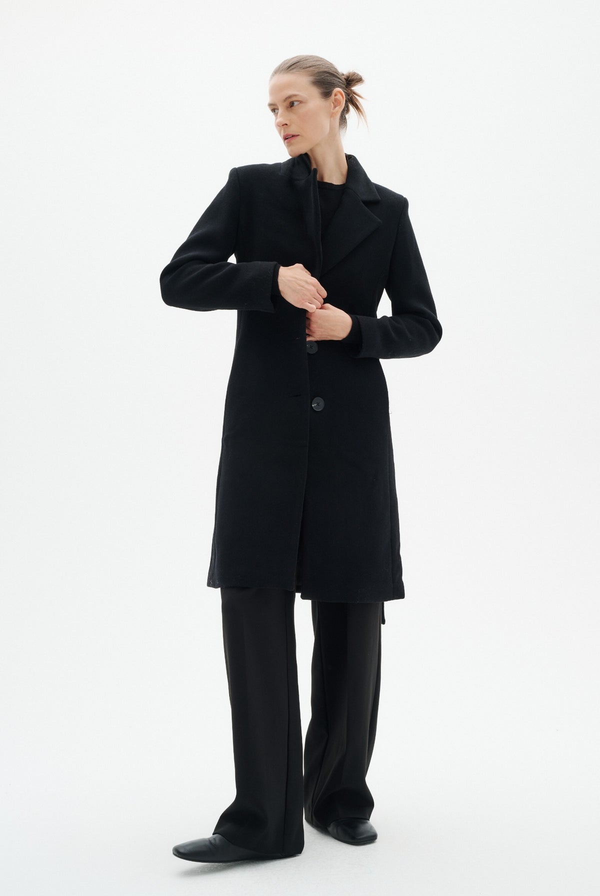 ZORAHIW CLASSIC COAT Svart - 194008 - 30112648