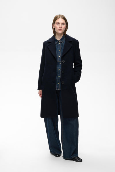 ZORAHIW CLASSIC COAT Marinblå - 300005 - 30112648 Thumbnail