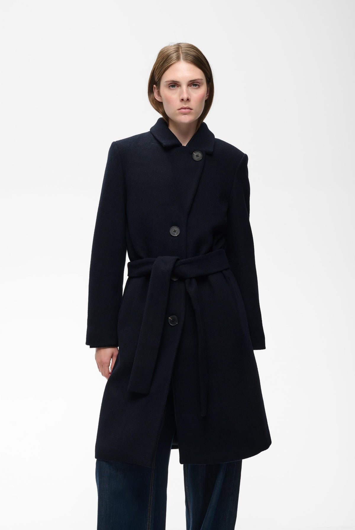 ZORAHIW CLASSIC COAT Marinblå - 300005 - 30112648