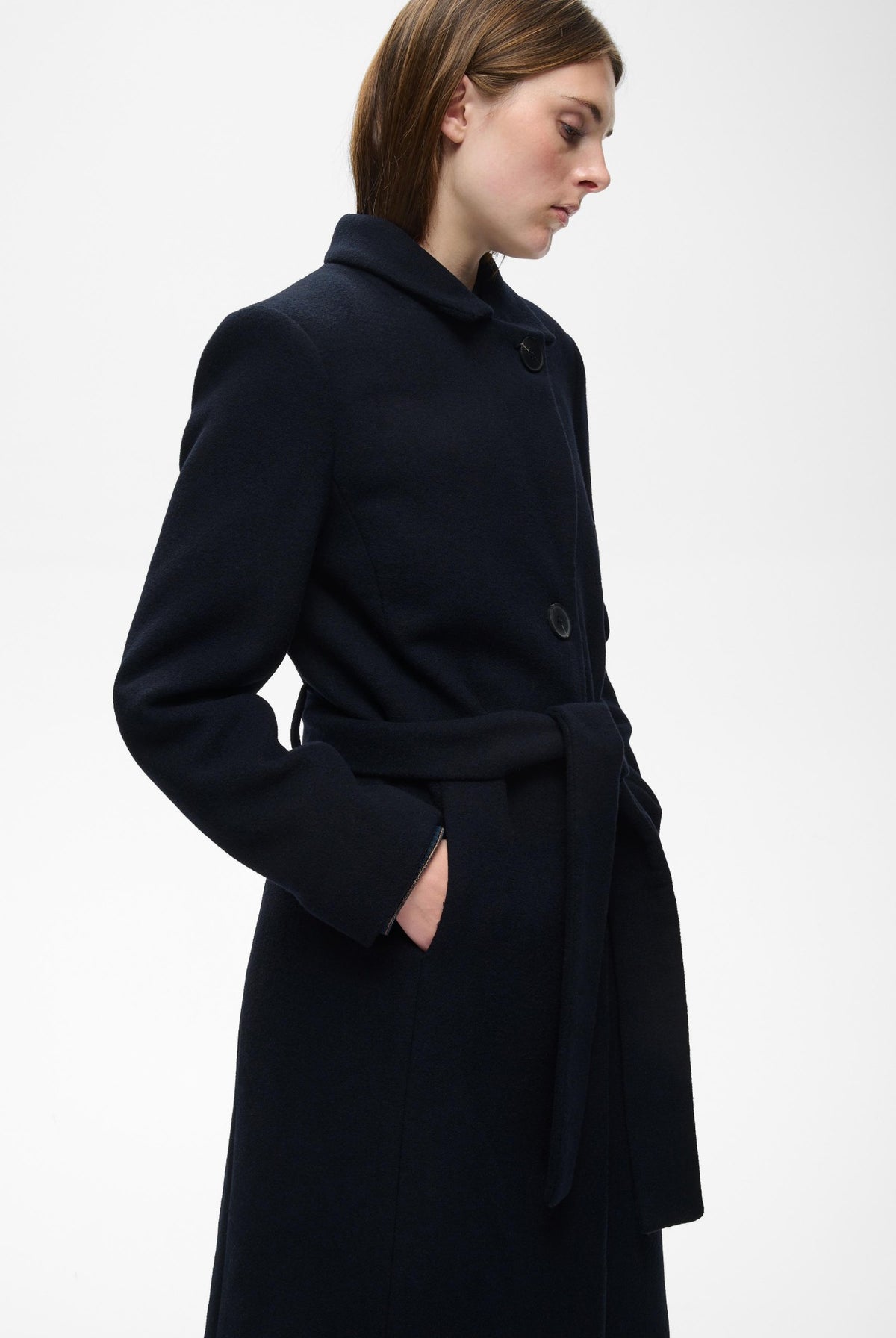 ZORAHIW CLASSIC COAT Marinblå - 300005 - 30112648