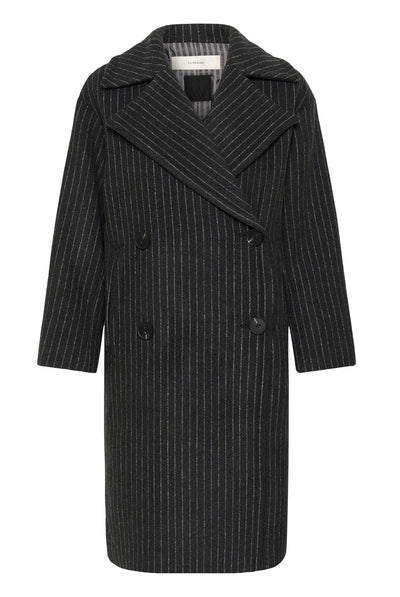ZORAHIW DB COAT NÅLSTRIMMIG MÖRKGRÅ MELANGE NÅLSTRIMMIG - - 30112651 Thumbnail