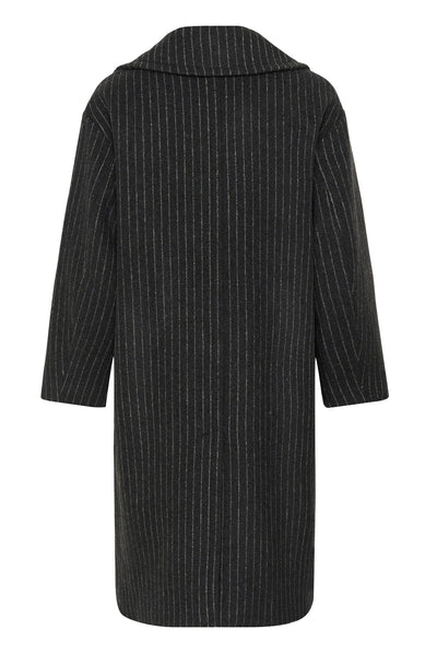 ZORAHIW DB COAT NÅLSTRIMMIG MÖRKGRÅ MELANGE NÅLSTRIMMIG - - 30112651 Thumbnail