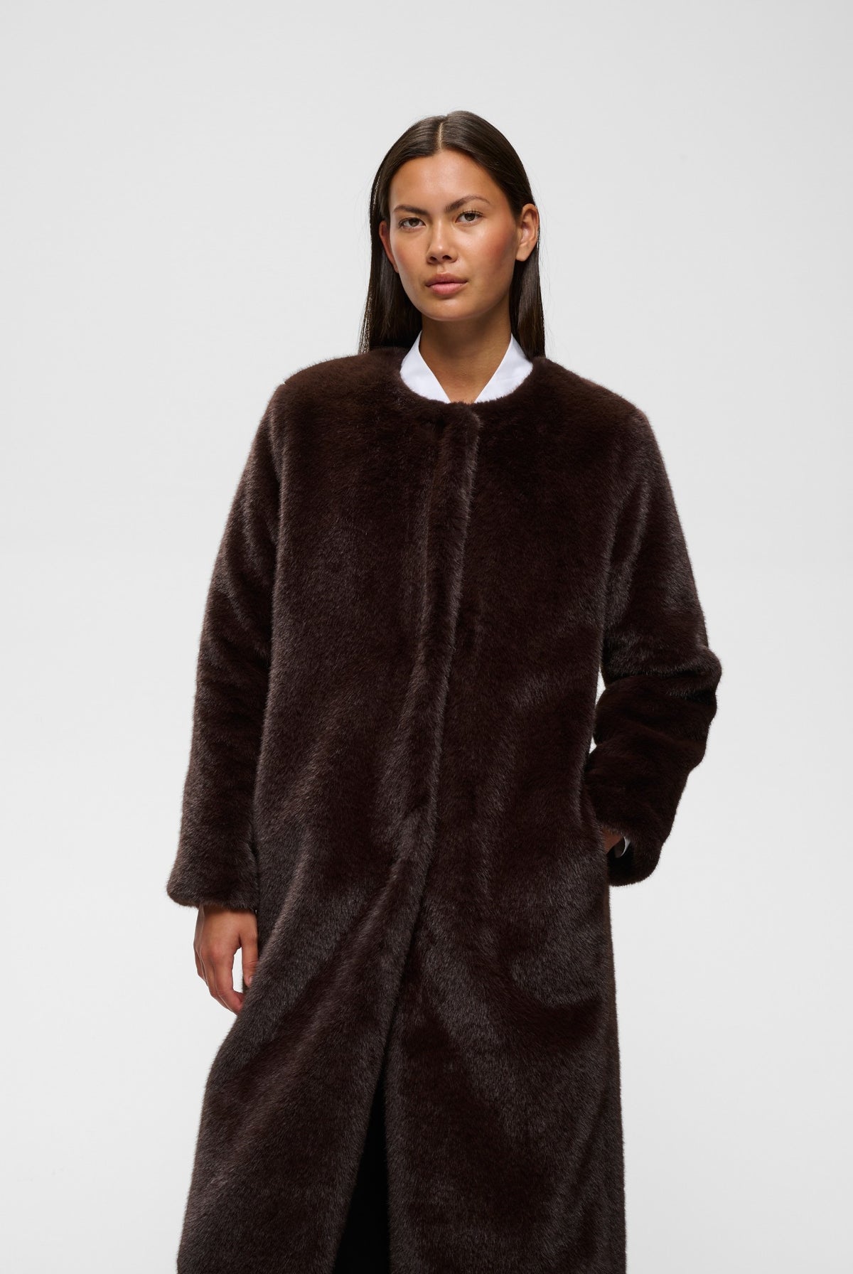 ZABELLEIW LONG COAT Chokladbrun - 191109 - 30112658