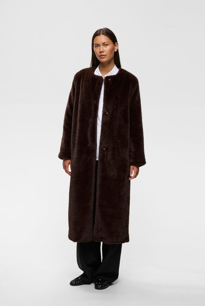 ZABELLEIW LONG COAT Chokladbrun - 191109 - 30112658 Thumbnail