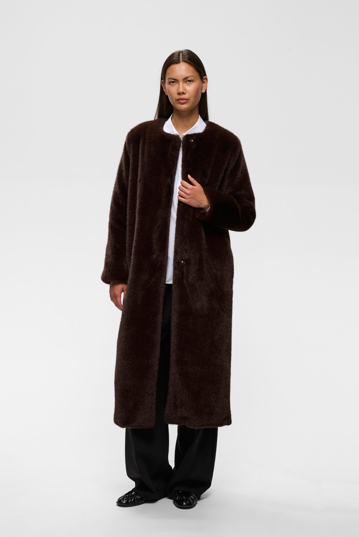 ZABELLEIW LONG COAT Chokladbrun - 191109 - 30112658