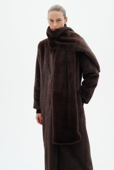 ZABELLEIW LONG COAT Chokladbrun - 191109 - 30112658 Thumbnail