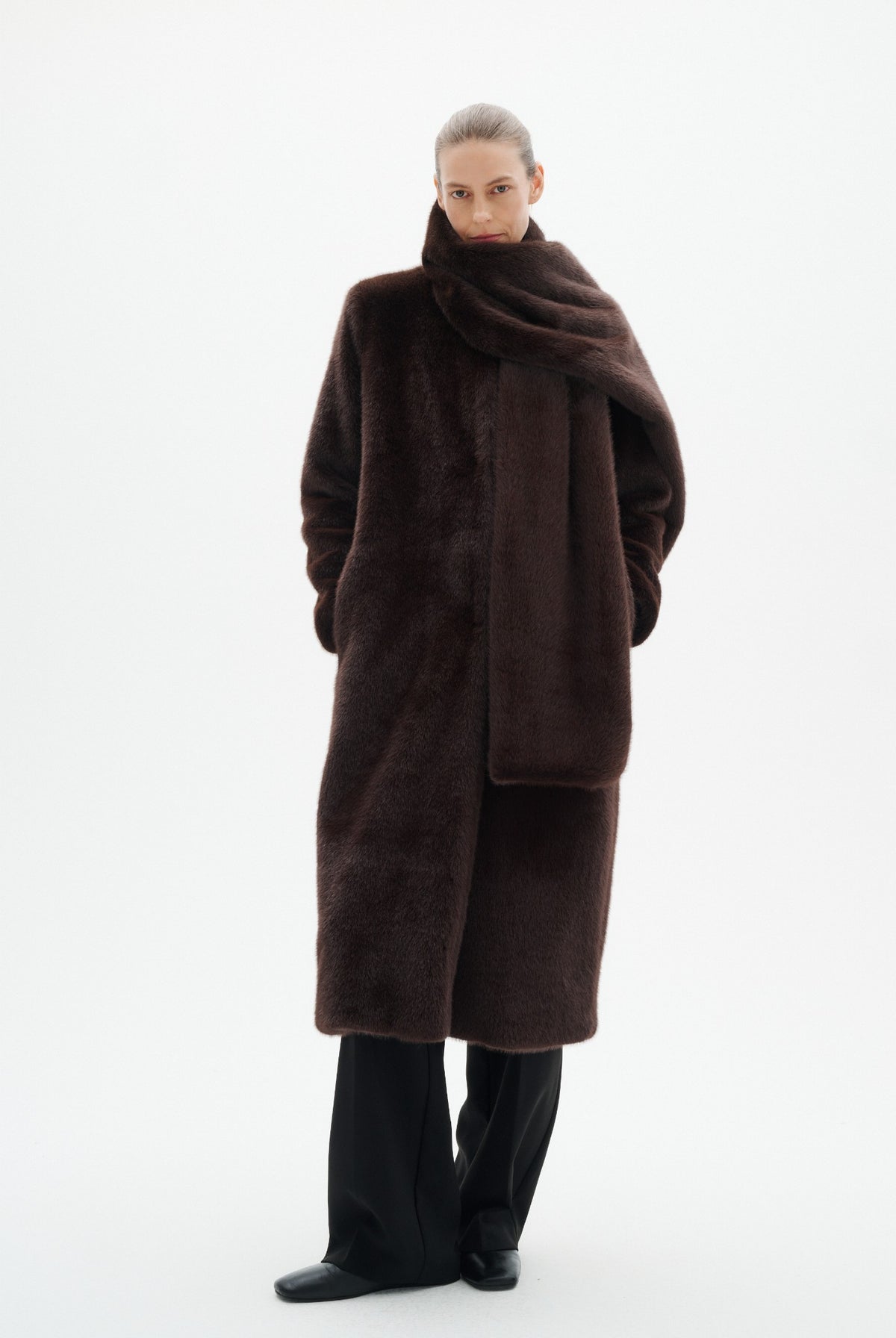 ZABELLEIW LONG COAT Chokladbrun - 191109 - 30112658