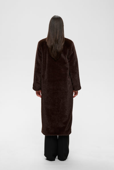 ZABELLEIW LONG COAT Chokladbrun - 191109 - 30112658 Thumbnail