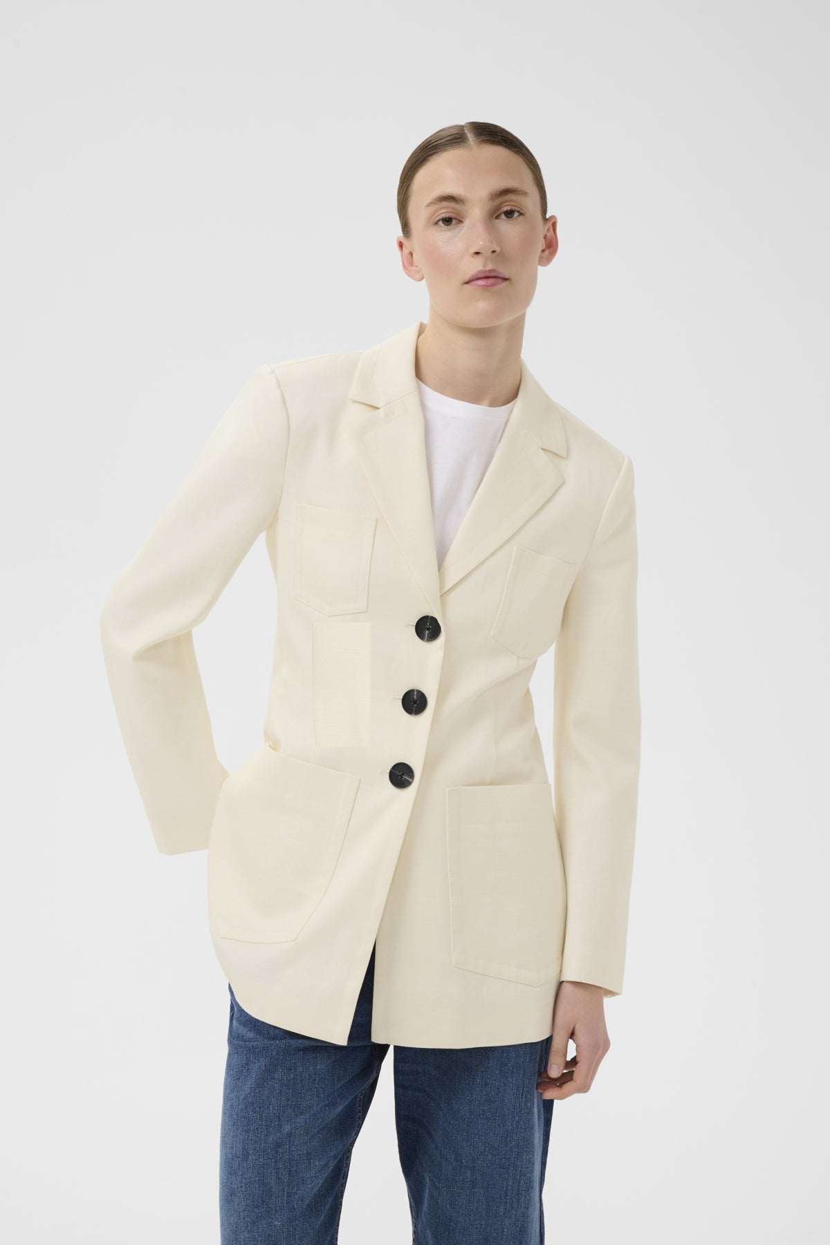 QUENTAIW BLAZER Vanilla - 120601 - 30112662