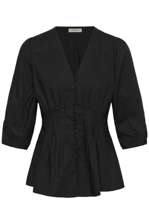 HAZEIW FITTED BLOUSE Svart - 194008 - 30112710