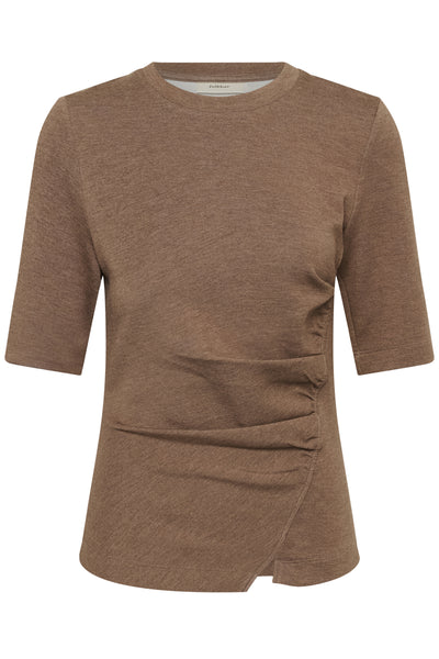 FARIIW VINCENTIW MEL T-SHIRT Coffee Quartz Melange - 181307 - 30112760 Thumbnail