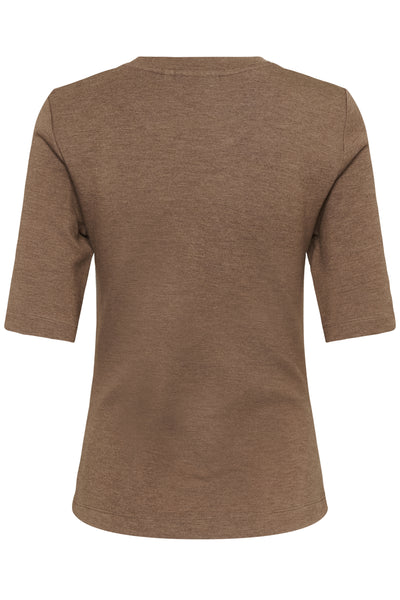 FARIIW VINCENTIW MEL T-SHIRT Coffee Quartz Melange - 181307 - 30112760 Thumbnail