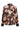 MASONIW V-NECK BLOUSE BROWN W PINK FALL LEAVES - 900 - 30112831