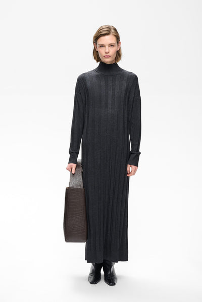 TESSIW KELLSIE DRESS Dark Grey Melange - 300596 - 30112927 Thumbnail