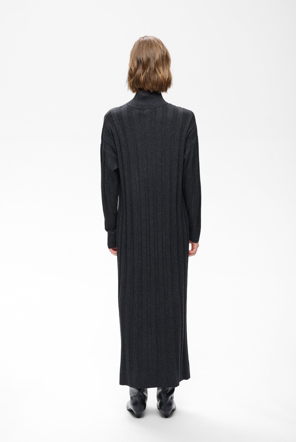 TESSIW KELLSIE DRESS Dark Grey Melange - 300596 - 30112927
