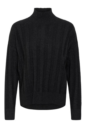 TESSIW KELLSIE PULLOVER Mörkgråmelerad - 300596 - 30112928