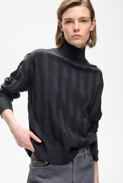 TESSIW KELLSIE PULLOVER Mörkgråmelerad - 300596 - 30112928 Thumbnail