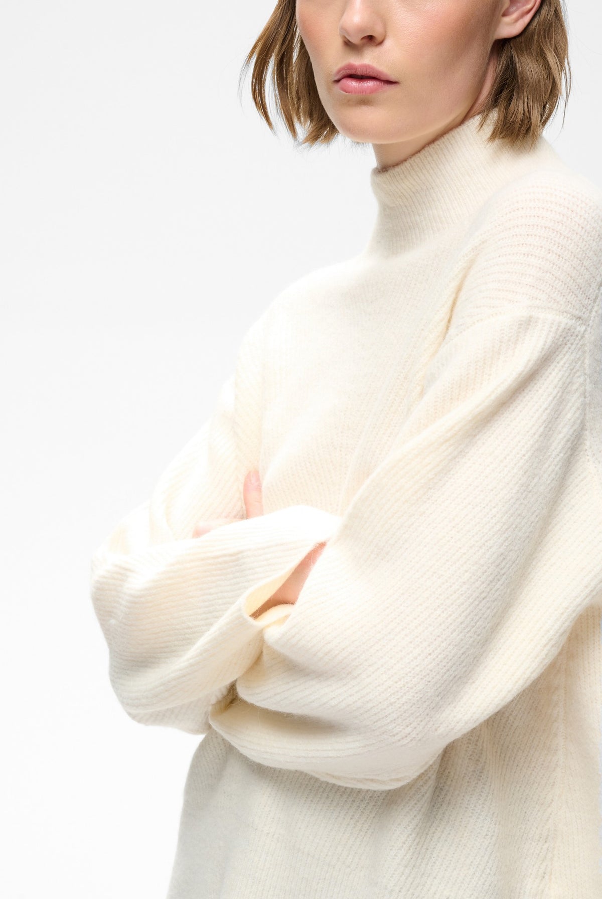 GUNAIW HIGHNECK PEARLED IVORY MELANGE - 110907 - 30112930