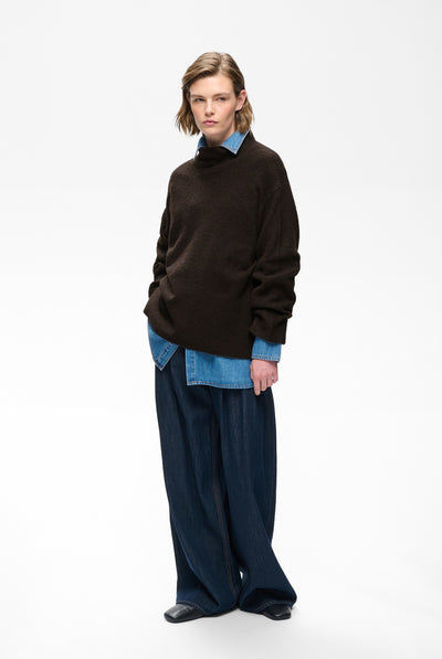 GUNAIW HIGHNECK Chokladbrunmelerad - 1911 - 30112930 Thumbnail