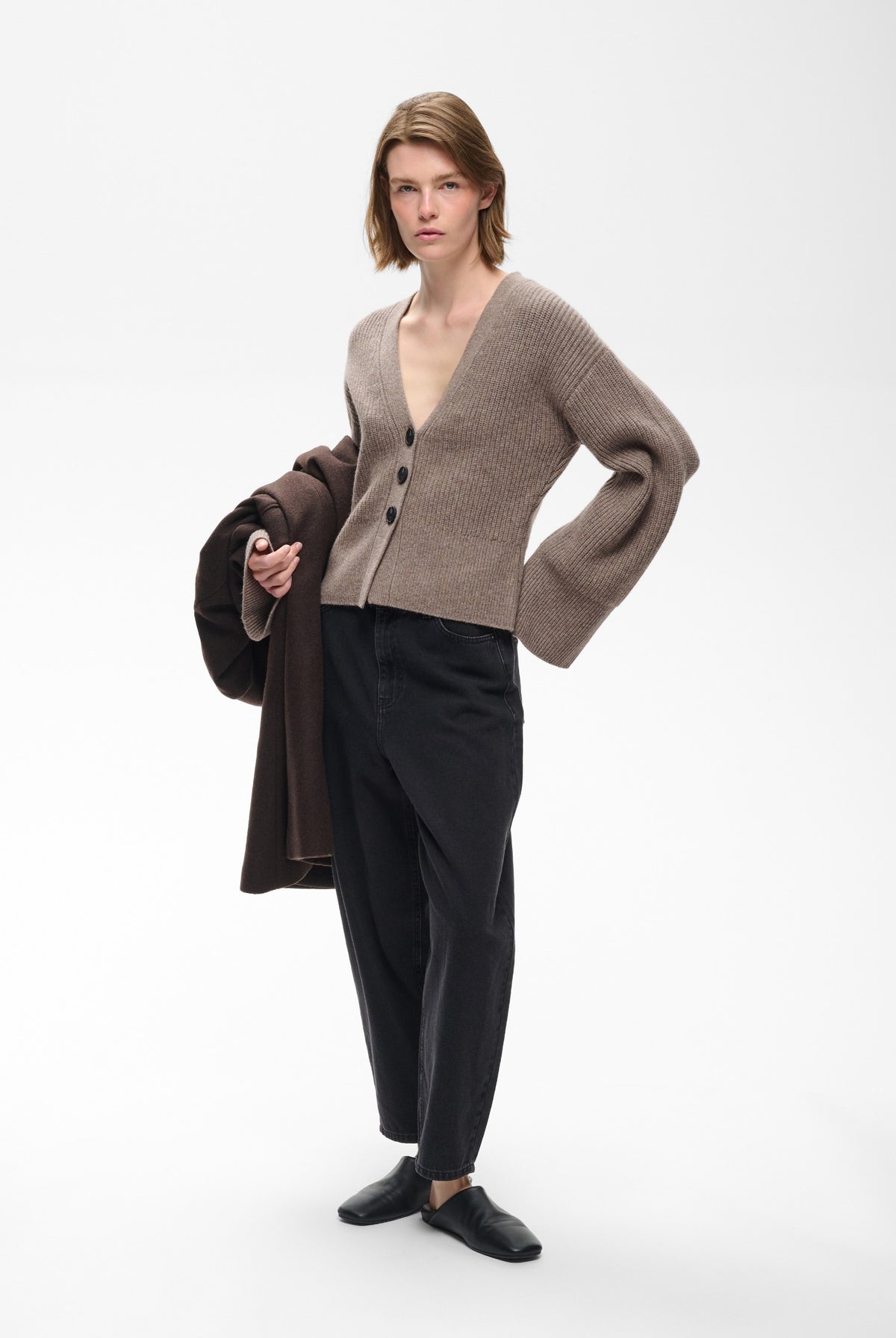 NOOMIIW KAXY CARDIGAN Cinder Melange - 1715061 - 30113064