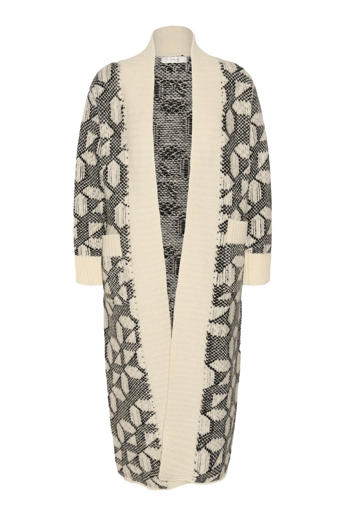 TULAIW CARDIGAN GRAFISKT KAKELMÖNSTER - 90001327 - 30113081